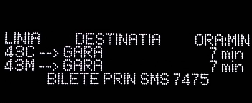 panouri led de informare stații ratc